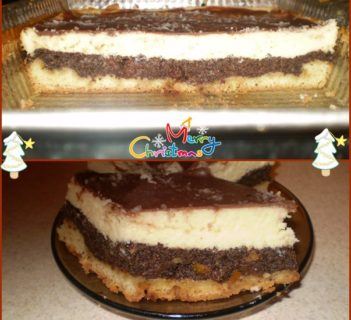 Ciasto serowo-makowe