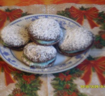 Ciastka kakaowe z kremem