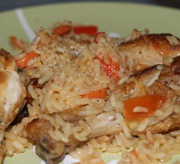 Paella z kurczakiem