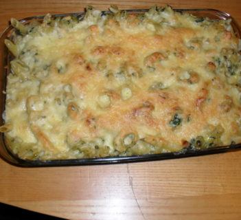 Zapiekanka kurczakowo-szpinakowa