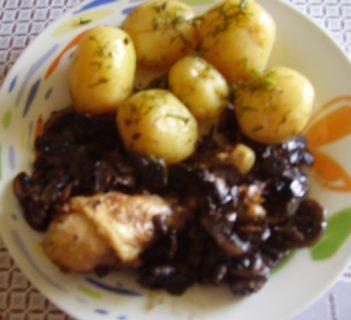 Kurczak z pieczarkami szybki i smaczny