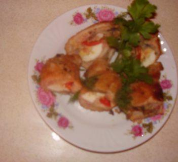 Roladki schabowe z mielonym mięsem