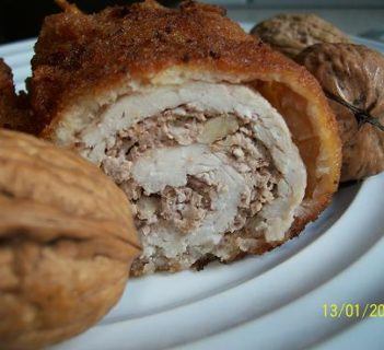 Roladki z orzechami i chrzanem