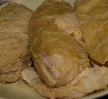 Gołąbki z dodatkiem pieczarek