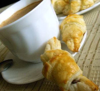 Croissanty z czekoladą