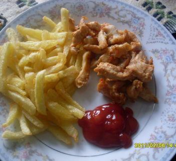 Kurczakowe frytki ;)