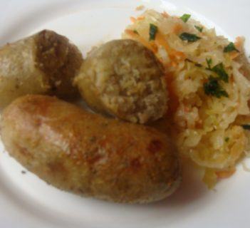 Pyrdelki lub prościej ziemniaczane kiełbaski