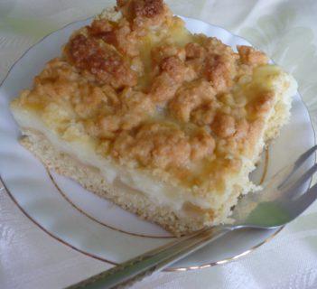 Jabłecznik z budyniem