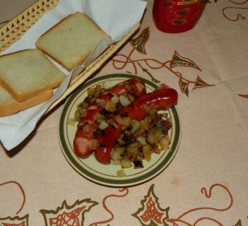 Kiełbaska z cebulką