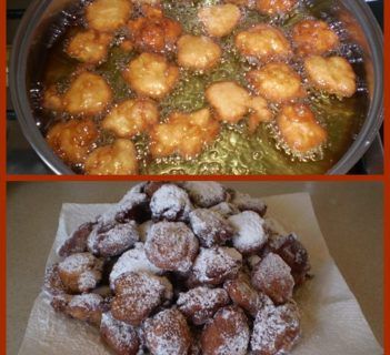 Banany i jabłka w cieście