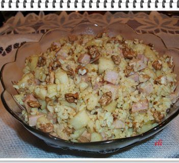 Sałatka ryżowa Eli z gruszką