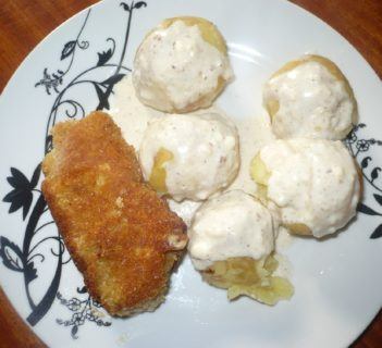 Roladki w sosie serowym