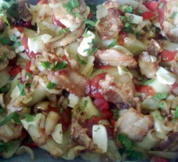 Zapiekanka z pierogów