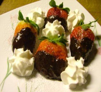 Truskawki z czekoladą