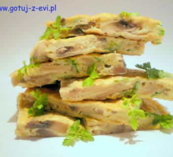 Omlet z pieczarkami
