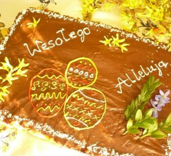 Mazurek serowo – czekoladowy