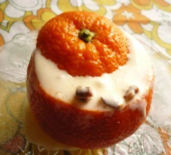 Pomarańcze z lodami i kandyzowaną skórką