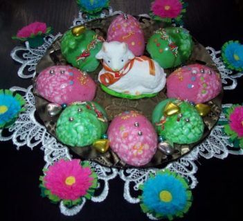 Marmurkowe pisanki Wielkanocne