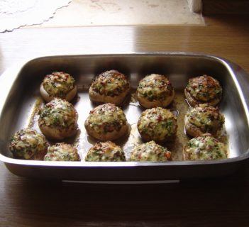 Pieczarki Zapiekane