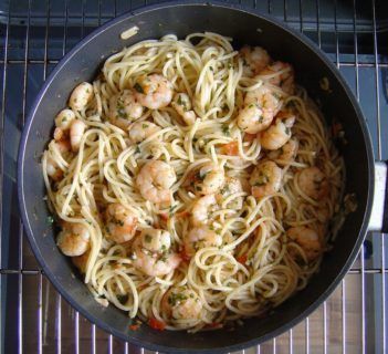 Paella z Spaghetti Makaronem