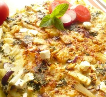 Szparagowa tortilla z fetą