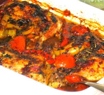 Chicken cacciatore czyli uda w warzywach