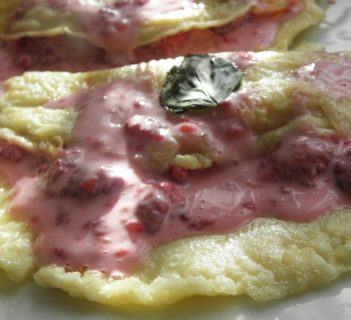 Niby omlet z malinami
