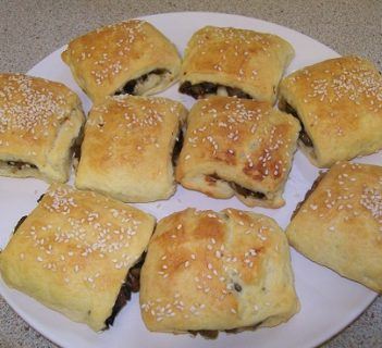 Paszteciki z pieczarkami