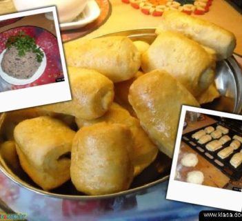 Paszteciki z farszem mięsnym z grzybami